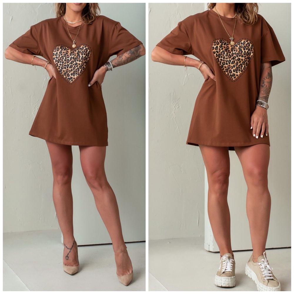 Brown T-Shirt Dress